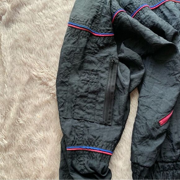 Vintage Adidas Korea Black Pink Blue Windbreaker Track Jacket woman’s large - Picture 6 of 14